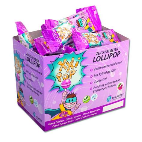 KinderDent – XyliPOP Erdbeere (50 Stk)