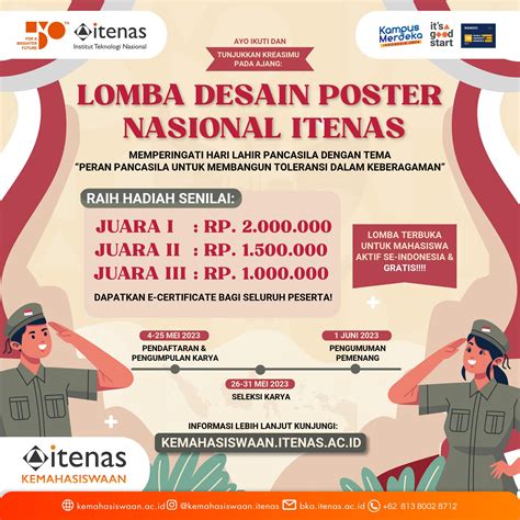 Lomba Desain Poster Nasional Hari Lahir Pancasila Peran Pancasila