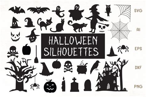 Halloween Silhouettes SVG Halloween Vector 839817