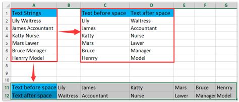 How To Extract Text Before After Space Or Comma Only In Excel