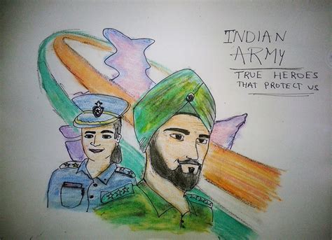 Aggregate 120+ indian army drawing sketch latest - seven.edu.vn