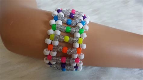 Double Ladder Kandi Cuff Kandi Tutorial YouTube