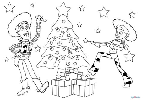 Free Printable Toy Story Christmas Coloring Pages For Kids