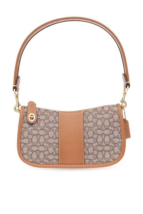 Coach Jacquard Shoulder Bag In White Lyst