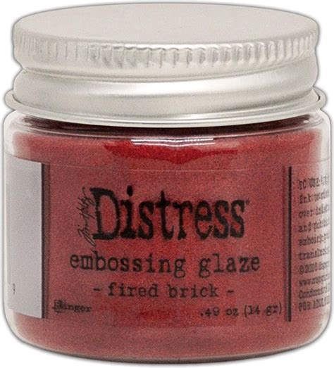 Ranger Distress Embossing Glaze Fired Brick Tde Tim Holtz Bol