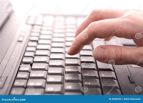 Writing on laptop stock photo. Image of laptop, work, blue - 3848330