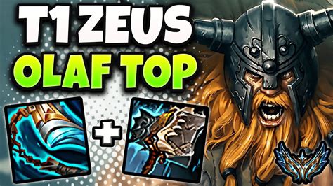 T1 Zeus Olaf Vs Malphite TOP Lol Korea Challenger Patch 13 19 YouTube