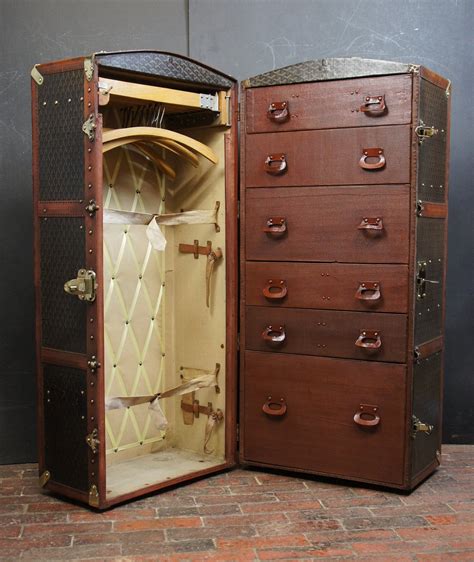 Luxury Antique Wardrobe Trunk By Goyard With Key Etsy