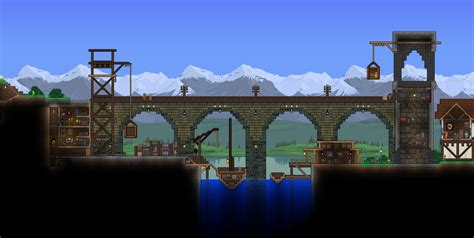 A Small River Port For The Town I Made R Terraria