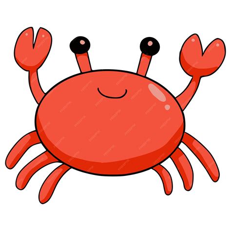 Premium Photo Cartoon Crab Doodle