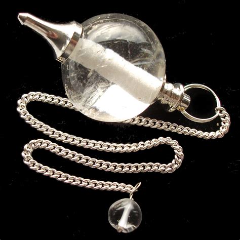 Clear Rock Quartz Crystal Ball Scrying Oracle Shew Stone Dowsing