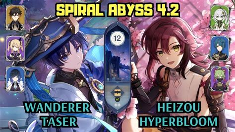 C0 Wanderer Taser C4 Heizou Hyperbloom 4 2 Spiral Abyss Floor 12