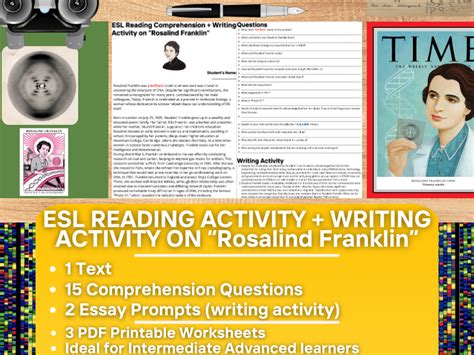 Esl Reading Comprehension Writing Activity Worksheets On Rosalind