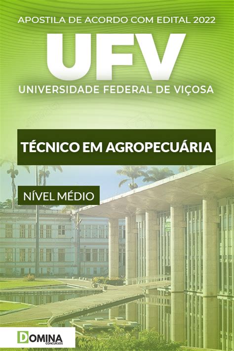 Apostila Concurso Ufv 22 Téc Em Agropecuária Domina