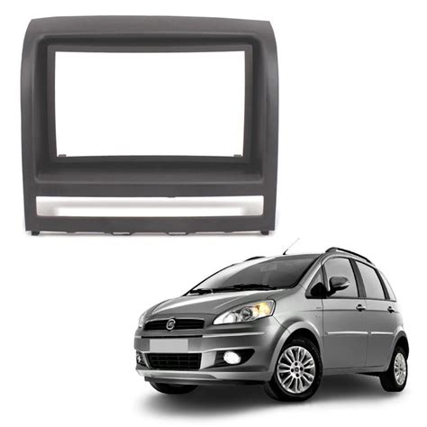 Moldura Central Painel 2 Din Fiat Palio Strada Idea Siena Dvd