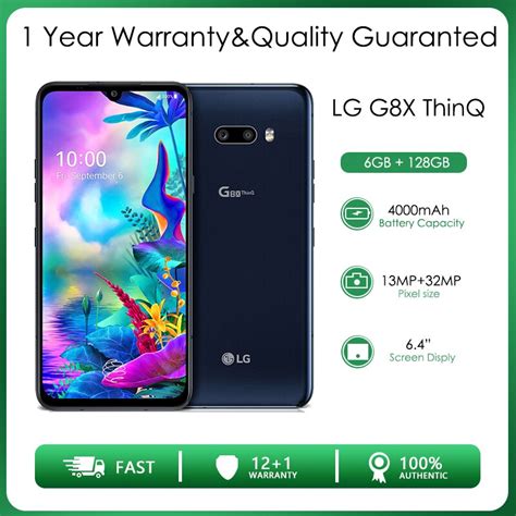 Original Unlocked LG G8X ThinQ Single Sim 6GB RAM 128GB Octa Core 13MP