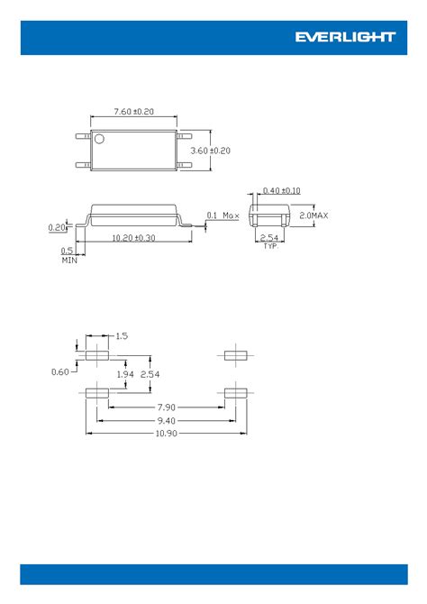 El G Datasheet Pages Everlight Pin Long Creepage Sop