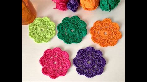 Cómo hacer un posavasos con la Flor Maybelle a crochet La Magia del