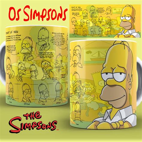 Caneca Homer Os Simpsons Porcelana Shopee Brasil