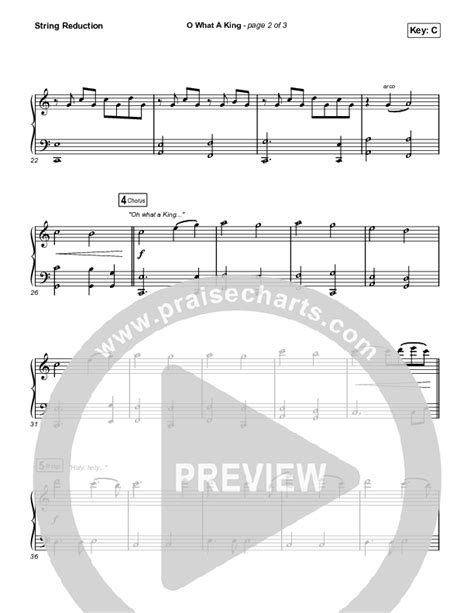 O What A King Choral Anthem SATB String Reduction Sheet Music PDF