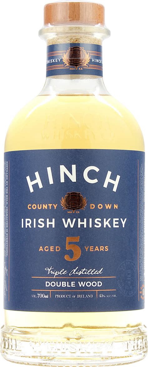 Hinch - Double Wood Aged 5 Years - 43% vol.alc. 0,7l - Irish Whiskey ...