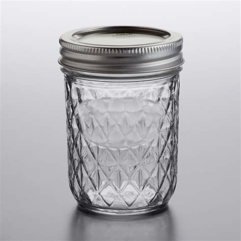 Ball Oz Half Pint Quilted Crystal Regular Mouth Glass