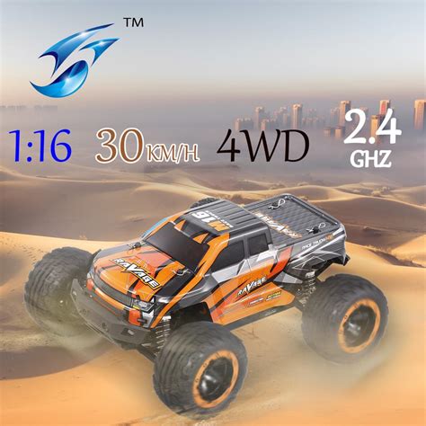 Buy Linxtech 16889A 1 16 30km H 4WD RC Car Big Foot Brushless 2 4G Ad