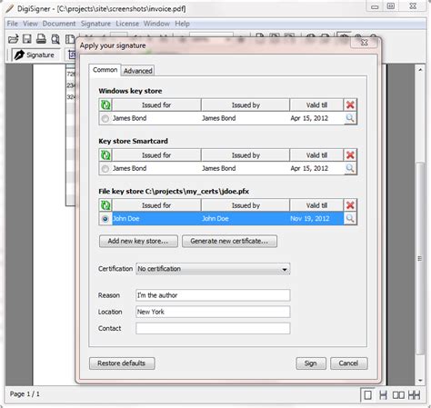 How To Create Digital Signature Using Free DigiSigner Tool