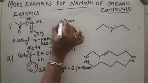 Examples For Iupac Naming Of Organic Compounds Youtube