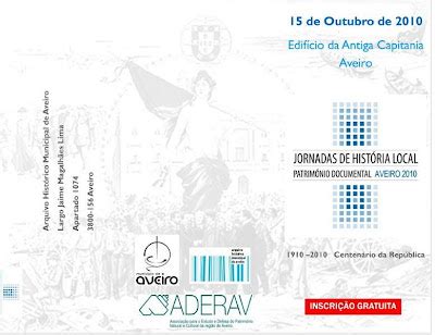 Almanaque Republicano AVEIRO JORNADAS DE HISTÓRIA LOCAL