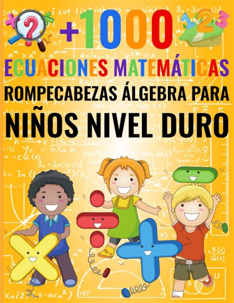 Buy 1000 Ecuaciones Matemáticas Rompecabezas Álgebra Para Niños Nivel Duro 1000 Libro Activo