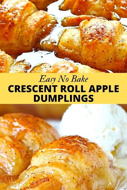 Crescent Roll Apple Dumplings Delicious Food