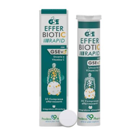 GSE Efferbiotic Rapid Integratore Per Raffreddore 20 Compresse