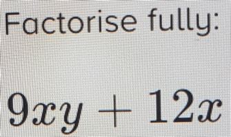 Solved Factorise Fully Xy X Algebra