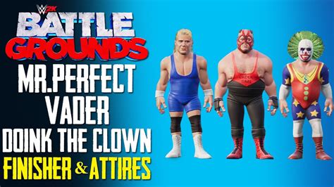 Wwe Battlegrounds Mr Perfect Vader And Doink The Clown Finisher