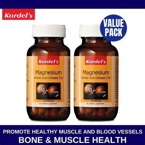 Exp Kordel S Magnesium Amino Acid Chelate X Capsules Lazada