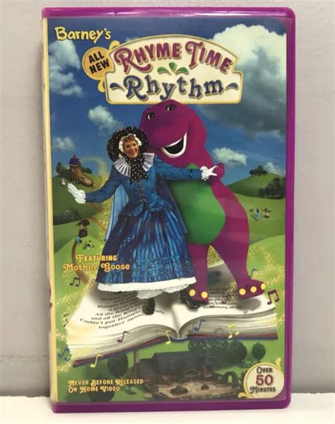 BARNEYS RHYME TIME Rhythm VHS Video Tape Mother Goose VTG Sing Along