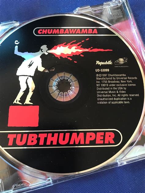 Tubthumper By Chumbawamba On Audio Cd Album Lyrics Drip Scapegoat