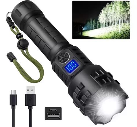 Linterna Led Potentes Recargable Tactica Camping Lm Env O Gratis