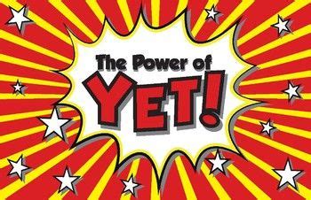 The Power of YET poster | Growth mindset posters, Letter size paper, Power