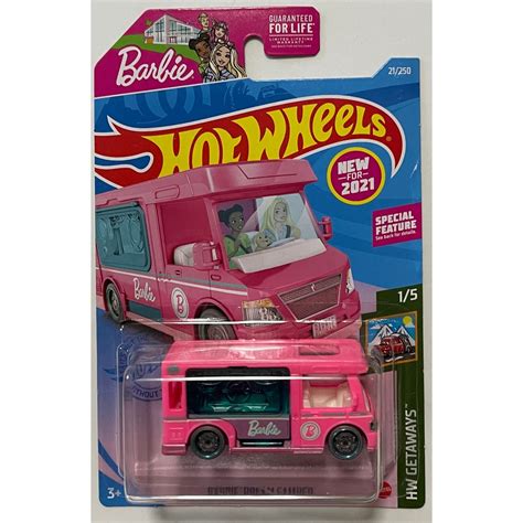 Hot Wheels HW Getaways Barbie Dream Camper Pink Shopee Malaysia