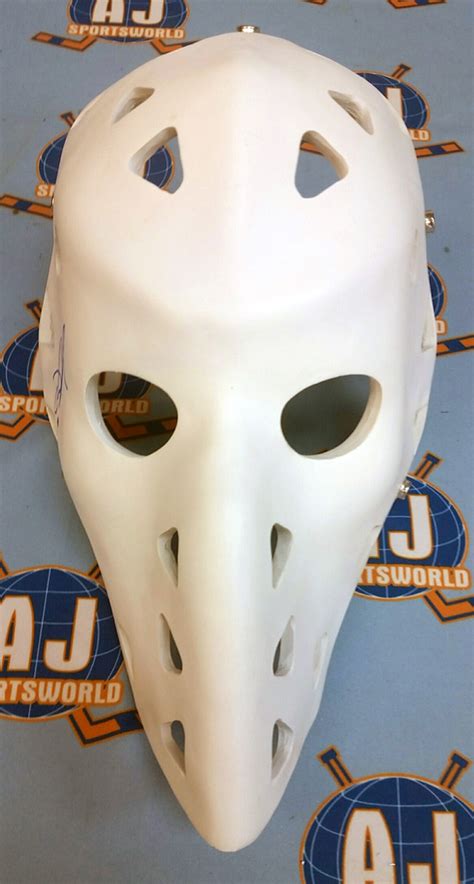 Devan Dubnyk Autographed Full Size White Retro Goalie Mask Minnesota