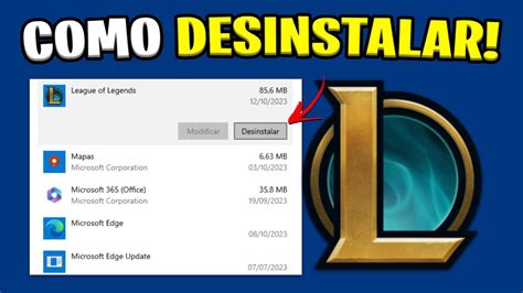 Como Desinstalar O League Of Legends No PC Como Deleta O League Of