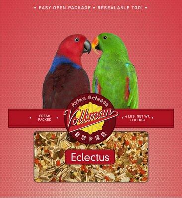 Volkman Eclectus Parrot Food - Large Bird Food - Eclectus Diet – All ...