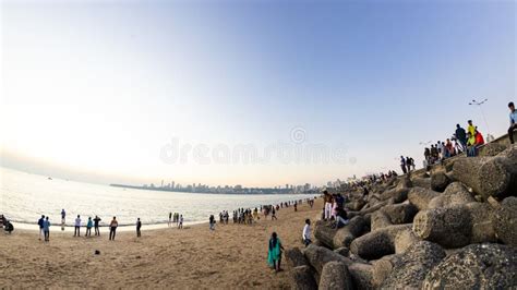 Mumbai Maharashtra India December 31 2019 the Marine Drive at Mumbai at ...