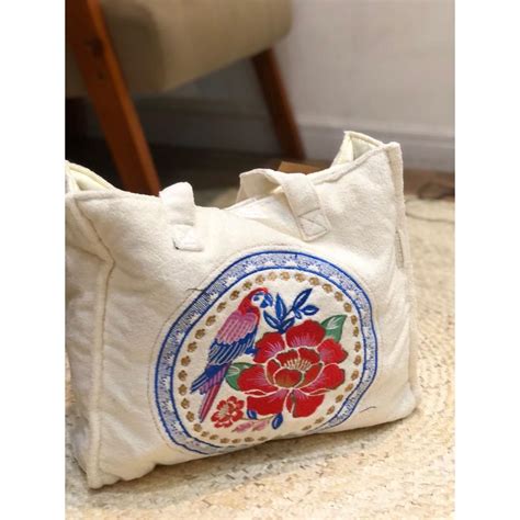 Bolsa Tote Praiana Rio De Flor Farm Shopee Brasil