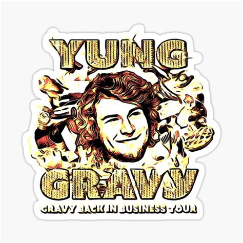 Yunggravy Yung Gravy Rapper Drip Tampa Bay Bustdown Music Pop Culture Sticker For Sale