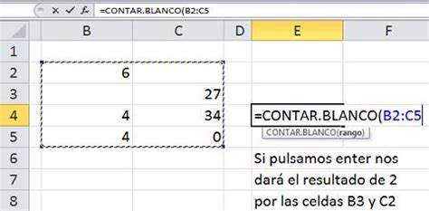 Funci N Contar Blanco Funciones De Excel Excel Intermedio