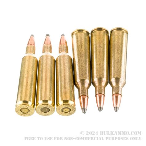 20 Rounds of Bulk .22-250 Rem Ammo by Winchester - 64gr PSP