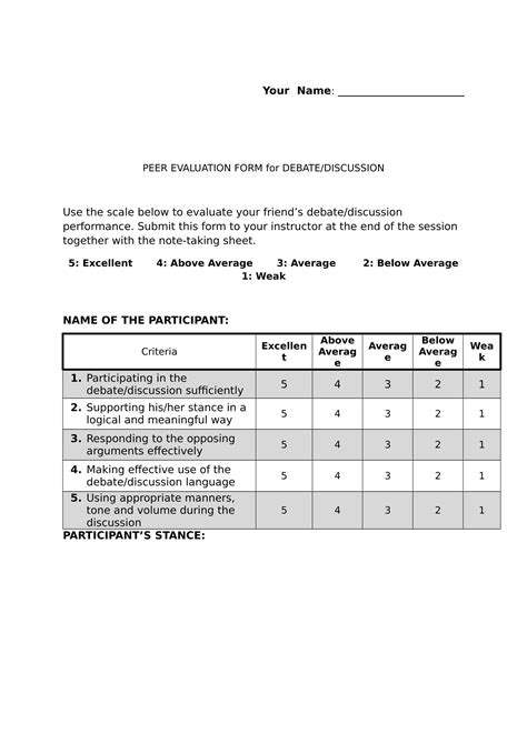 S Competition Criteria